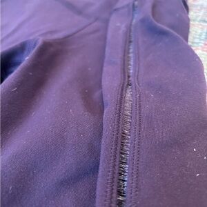 Lulu lemon purple leggings cropped with mesh side slits